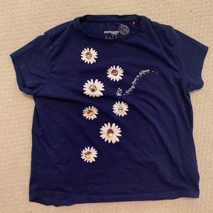 Sequined flip shirt, Blue, very comfortable